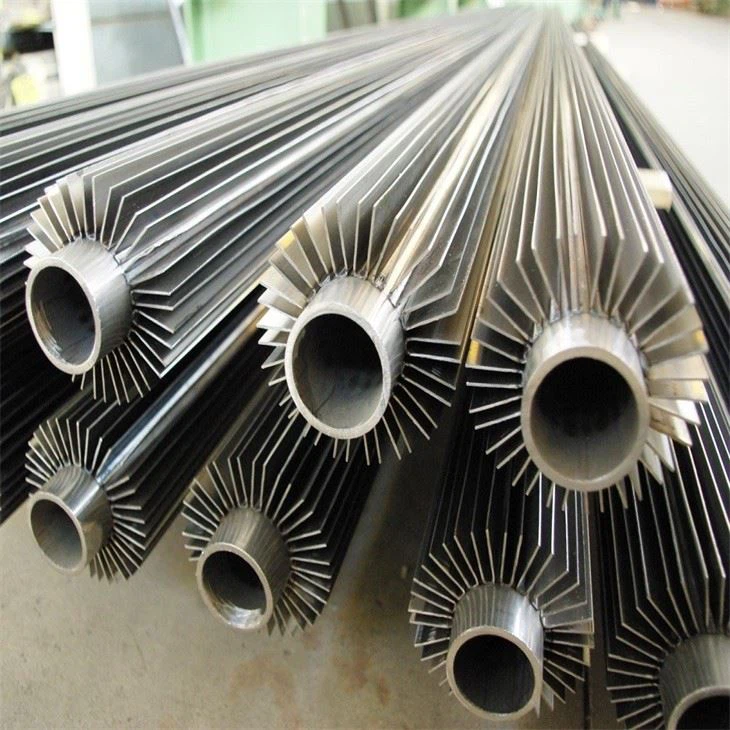 ASME SA 179 Tubo Aleteado Extruido De Aluminio