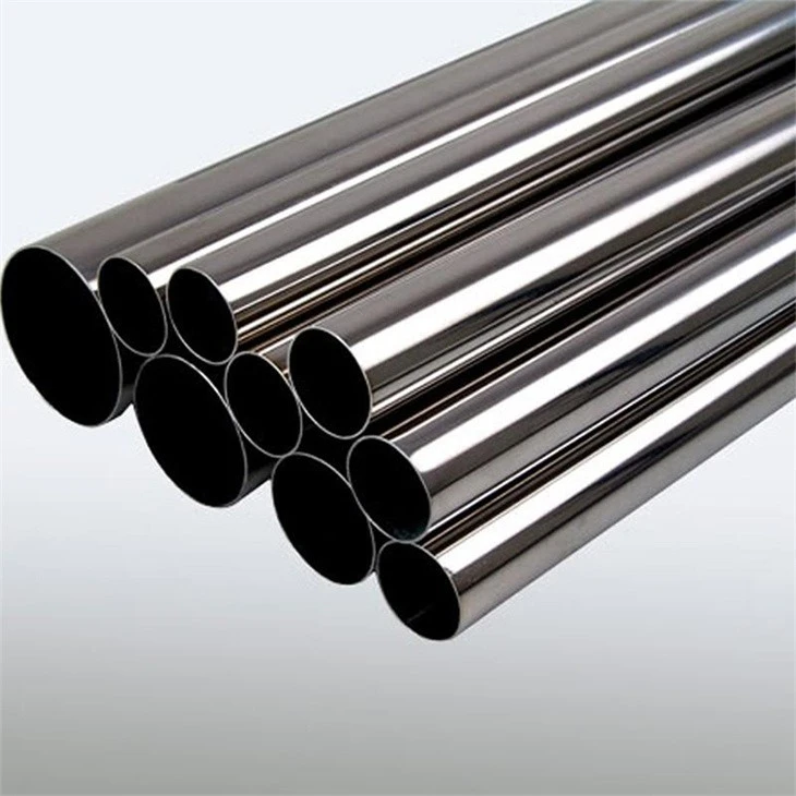 Tubo De Acero Inoxidable Con Gran Boca Y Costura Recta